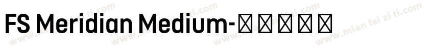 FS Meridian Medium字体转换